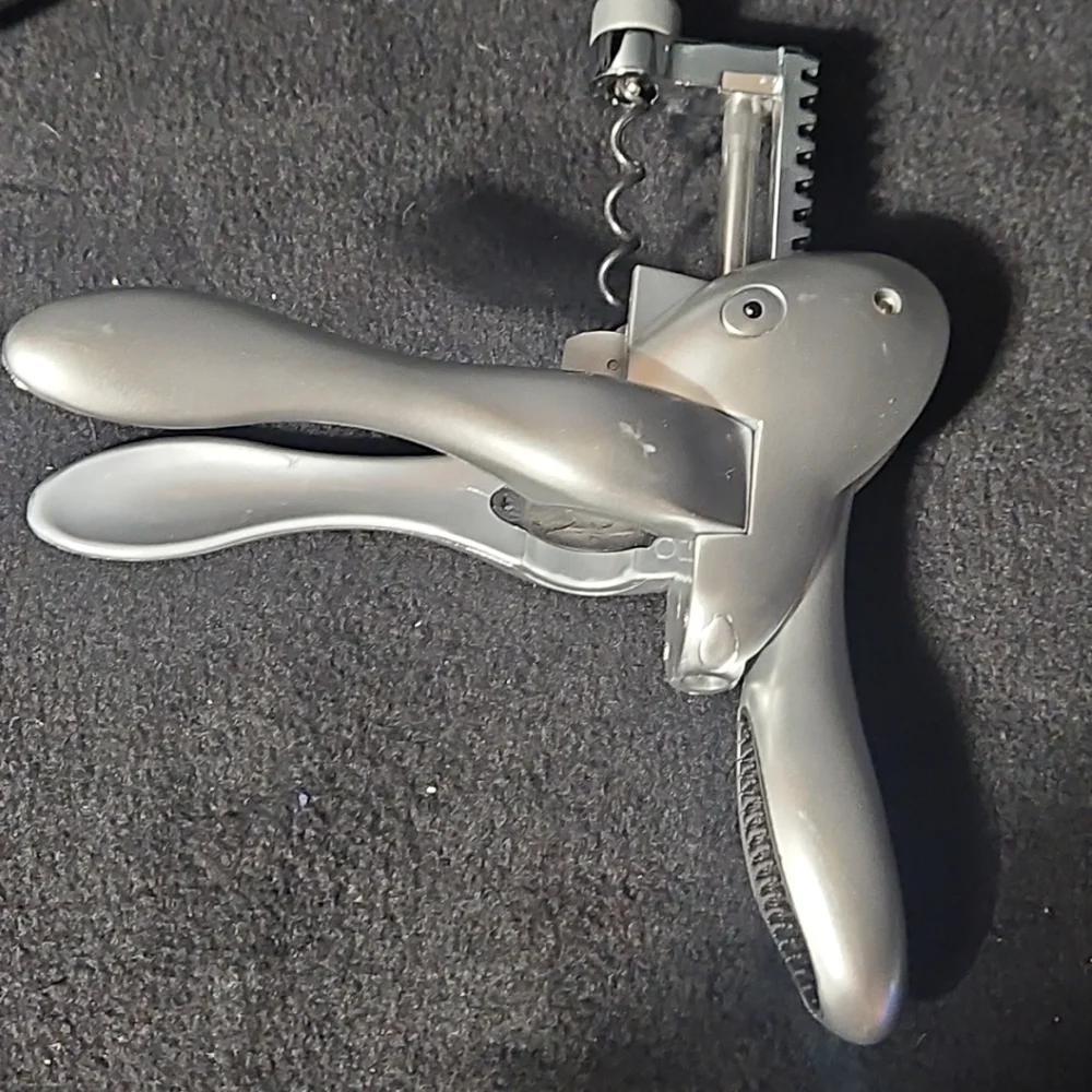 Rabbit‎ Silver Corkscrew Tool Set for Effortless Wine Opening